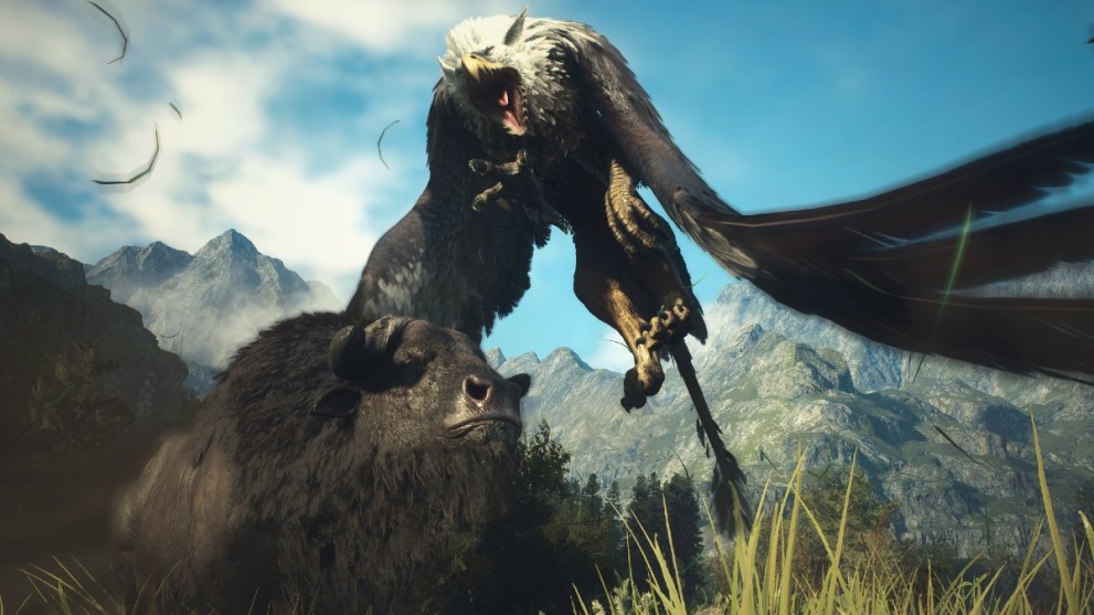 A griffin in Dragon's Dogma 2.
