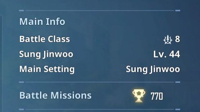 Sung Jinwoo's level in Solo Leveling Arise