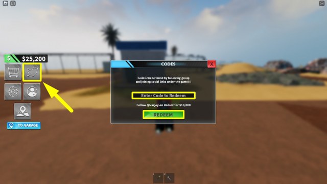 Mechanic Legends Roblox experience codes redemption system