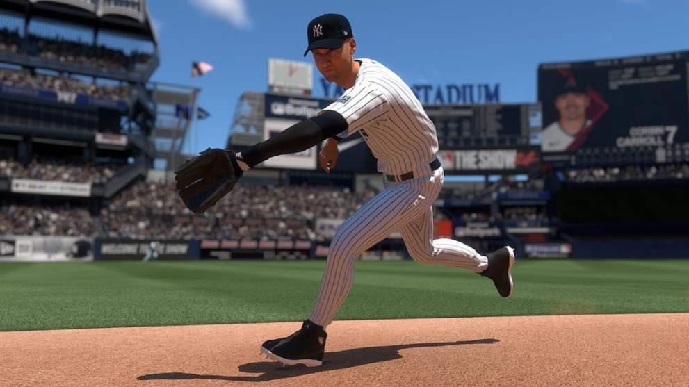 MLB The Show 24 fielder gameplay