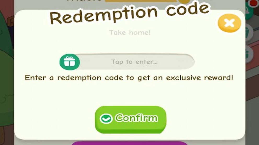 Codes redemption menu in Rent Please Landlord Sim