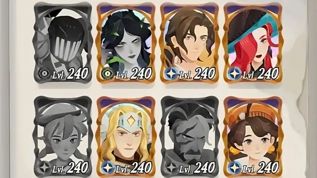 Heroes in the AFK Journey collections menu