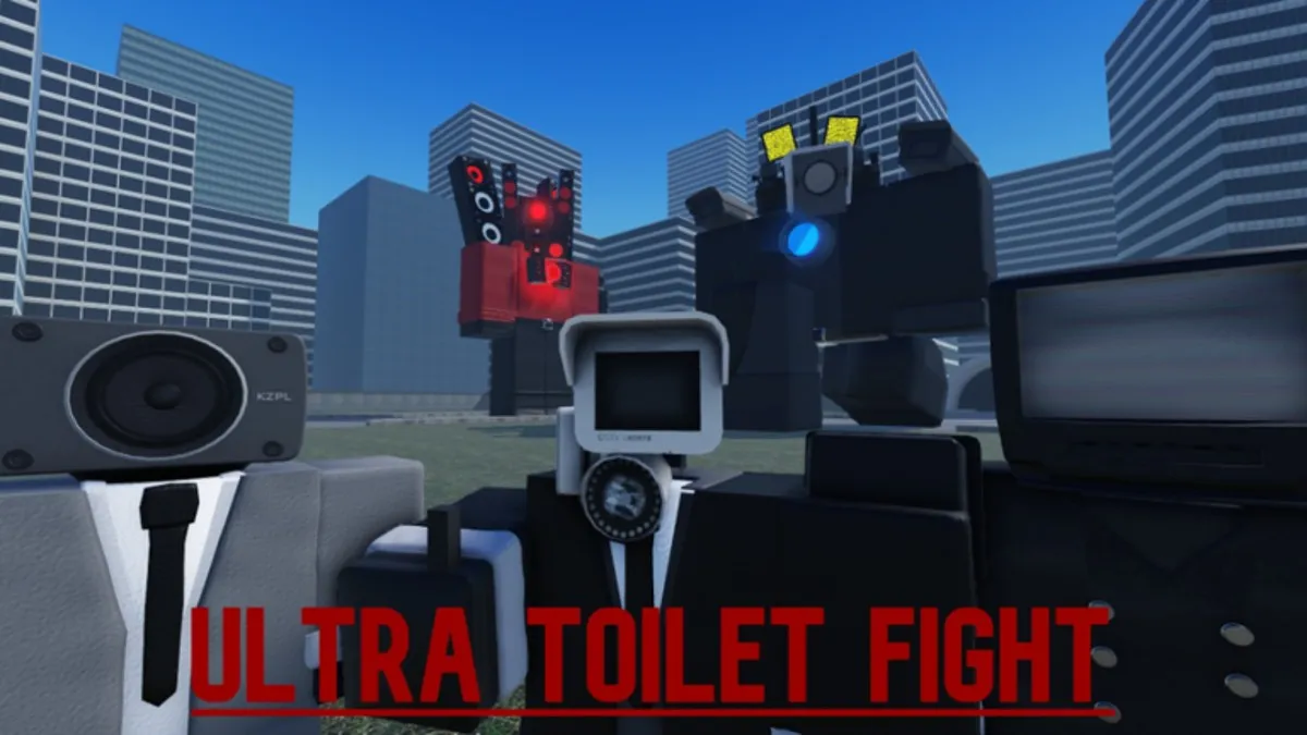 A range of sinister-looking robots in Ultra Toilet Fight.