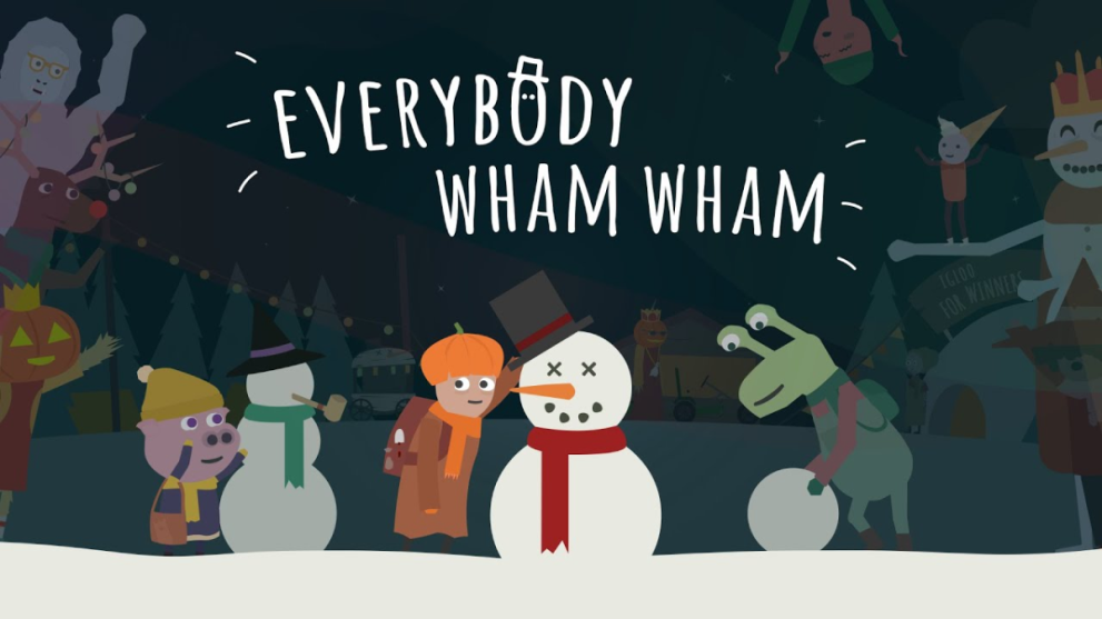 Everybody Wham Wham cover art snowman frog 