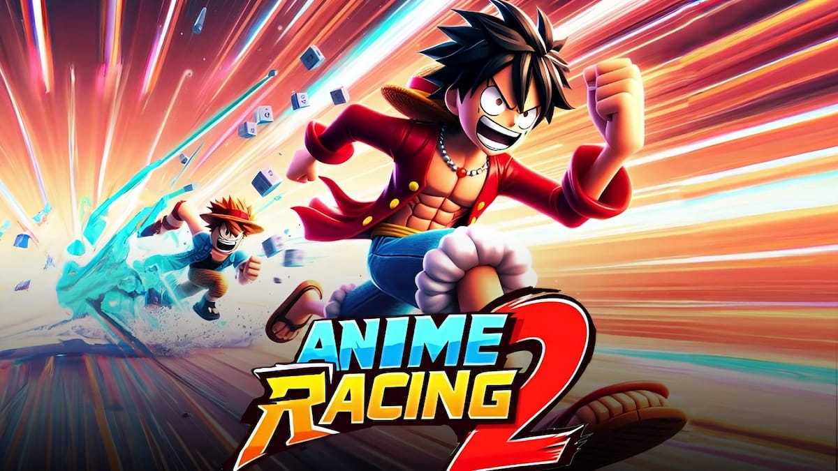 Anime Racing 2 cover art showing Luffy