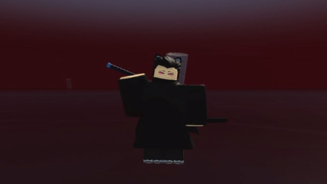 Player with blood shikai in Type Soul Roblox experience