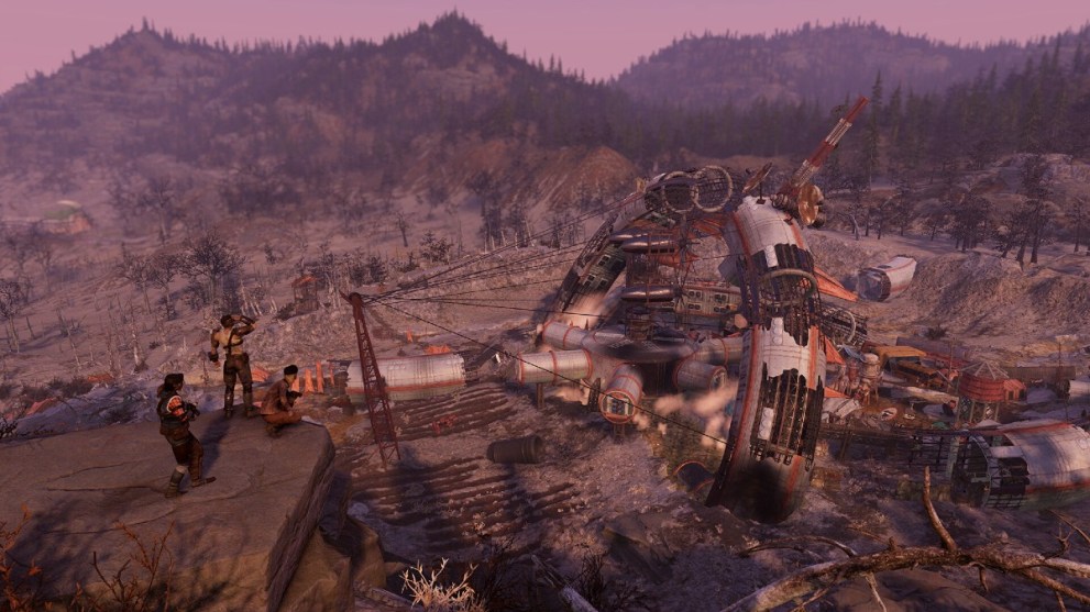 A settlement in Fallout 76.