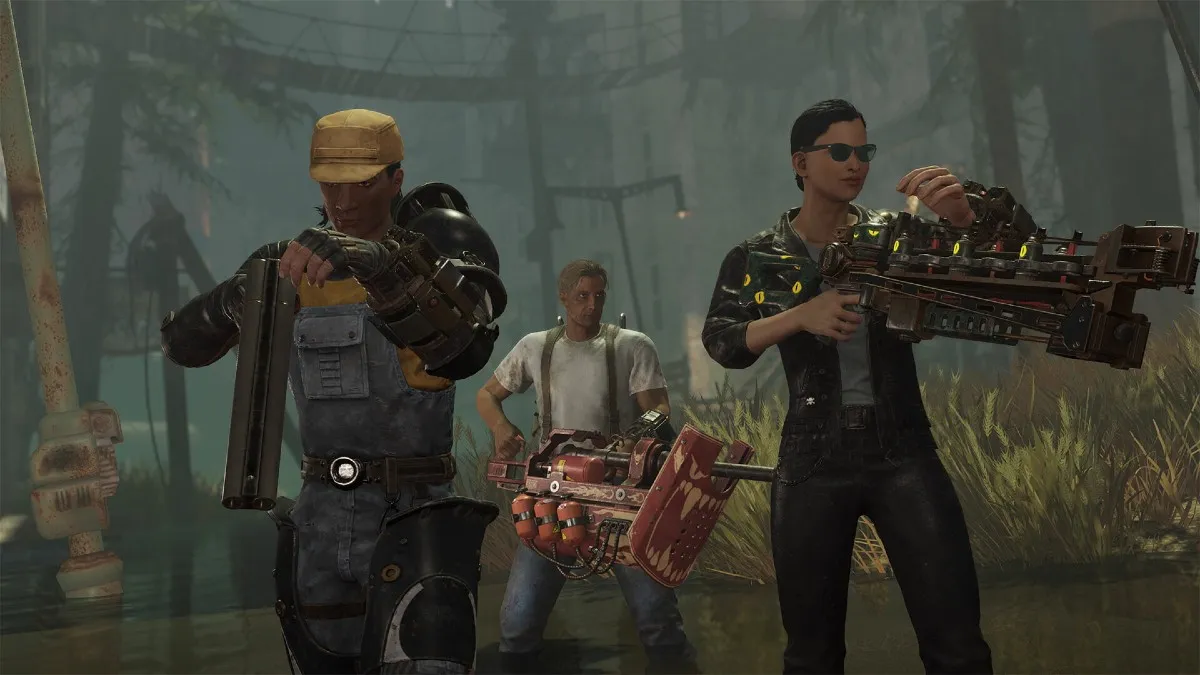 A group of survivors in Fallout 76.