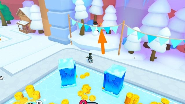 Shiny relic on a snowman in Pet Simulator 99