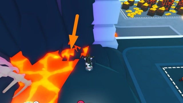 Shiny relic in lava in Pet Sim 99
