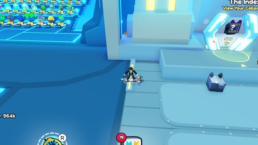 Shiny relic location next to the World 2 spawn