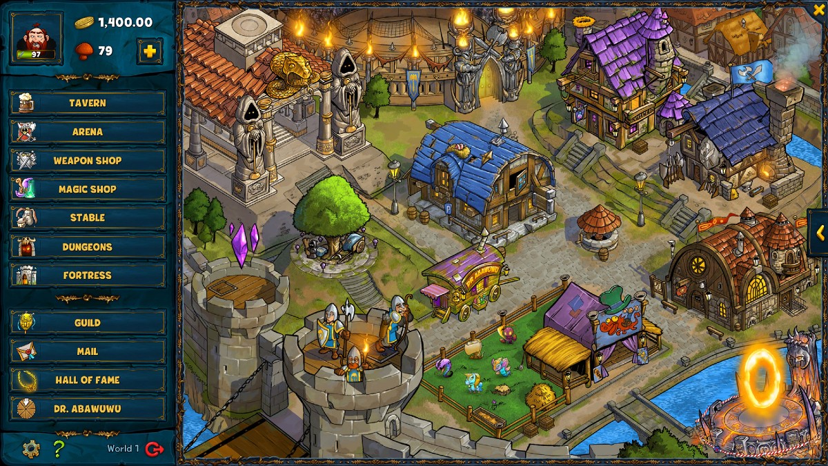 A village in Shakes and Fidget.
