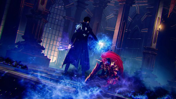 Two characters fighting in Solo Leveling Arise.