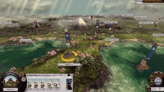 A battlefield in Total War: Shogun 2.