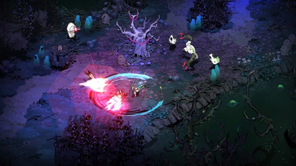 An AoE attack in Hades 2.