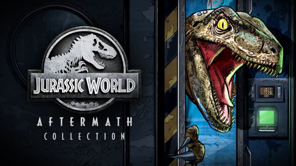 A cartoon dinosaur in Jurassic World: Aftermath Collection.