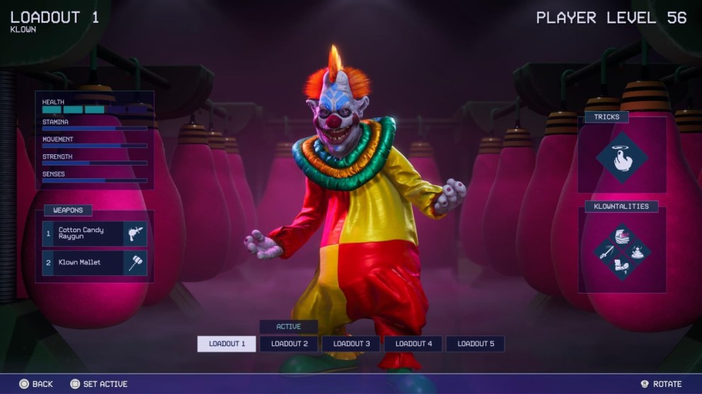 Killer Klowns from Outer Space Ranger in Menu