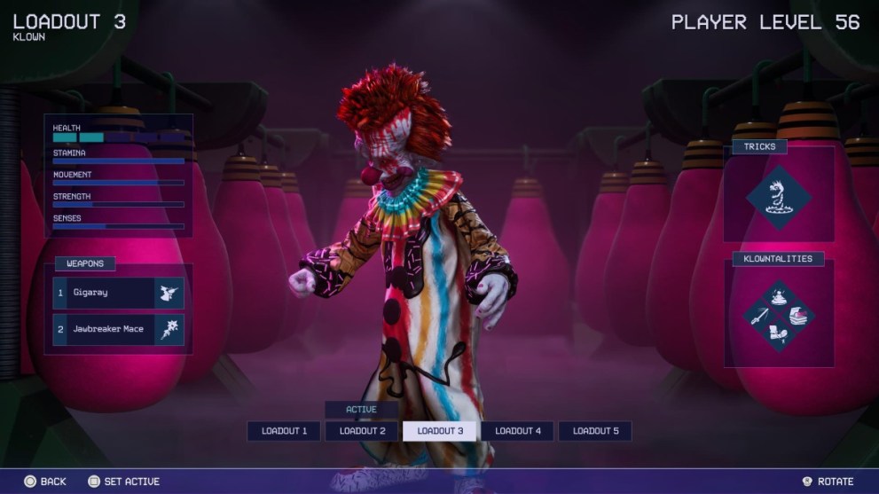 Killer Klowns from Outer Space Trapper in Menu