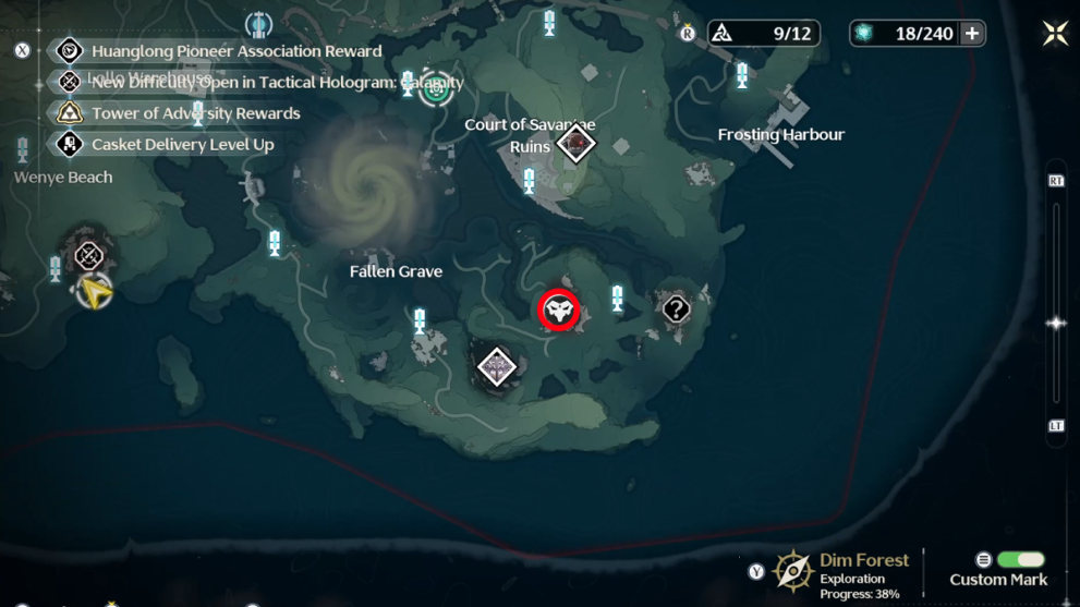 Twin Heron red enemy location in Wuthering Waves.
