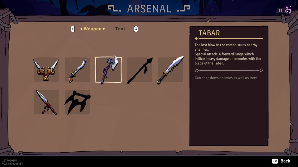 The Tabar in the arsenal of the Prince