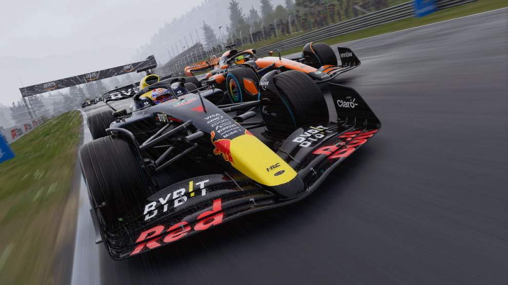 Red Bull racing car in F1 24