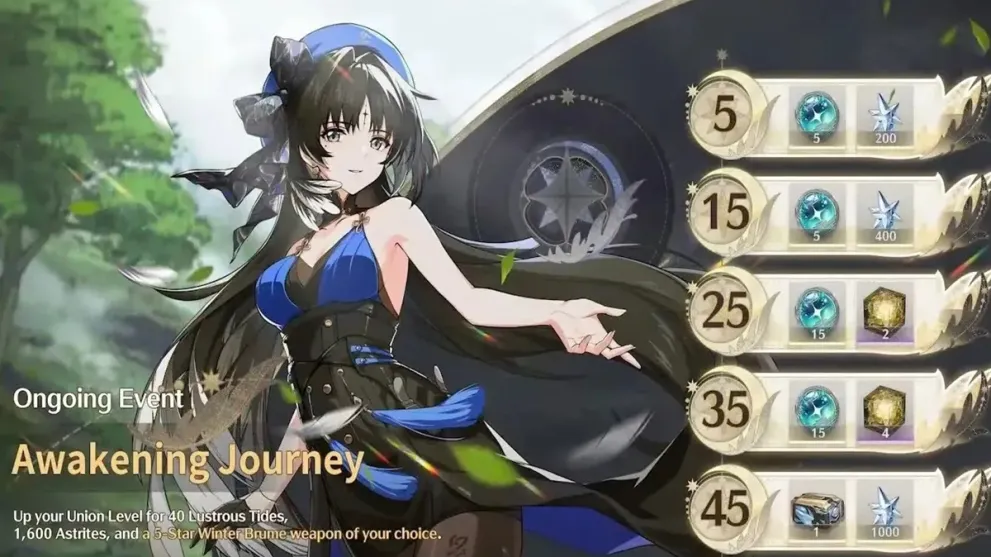 The Awakening Journey event in Wuthering Waves