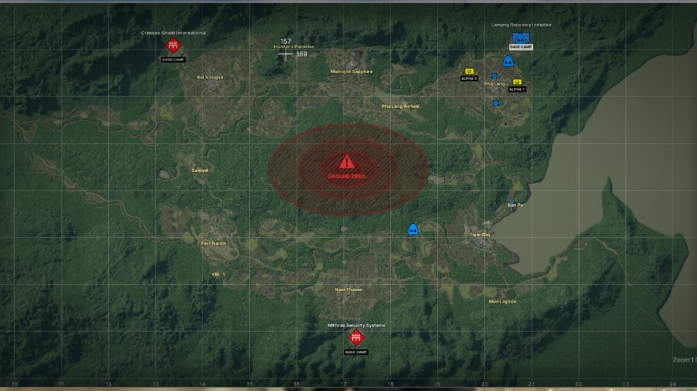 Gray Zone Warfare Map - All POIs & Size - Twinfinite