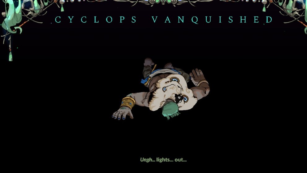 HADES 2 cyclops vanquished for wool