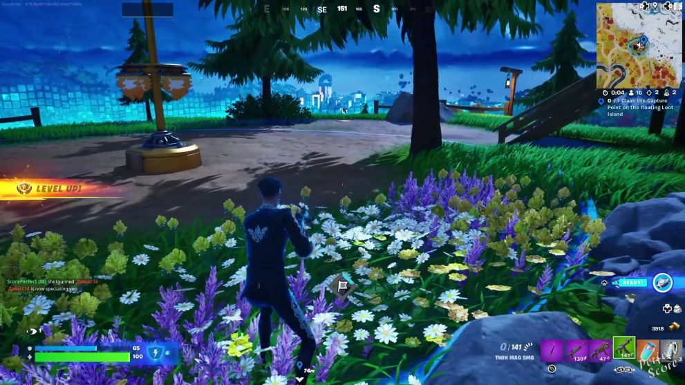 A Loot Island capture point in Fortnite