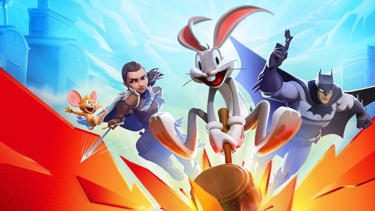 How to Fix MultiVersus Stuck in Offline Mode Bug - characters from Multiversus jumping out of the screen with Bugs Bunny with a hammer