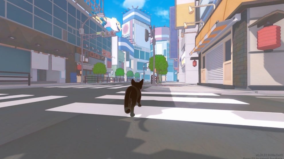 strada principale piccolo gattino grande città