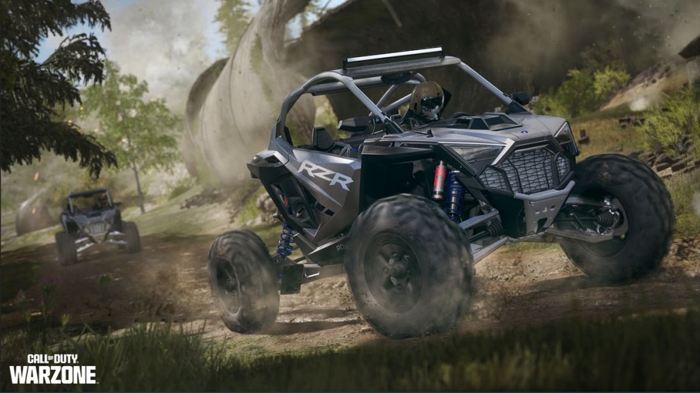 Player driving the Polaris RZR Pro R in game
