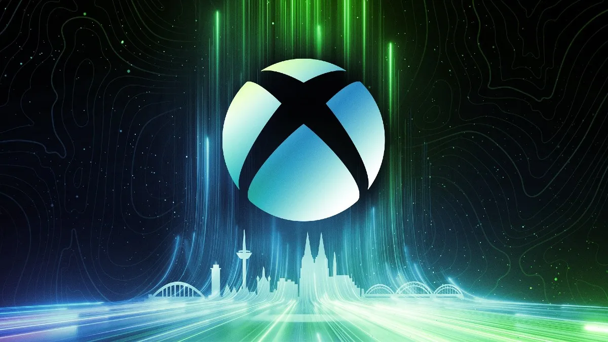 The Xbox logo against an interstellar background.