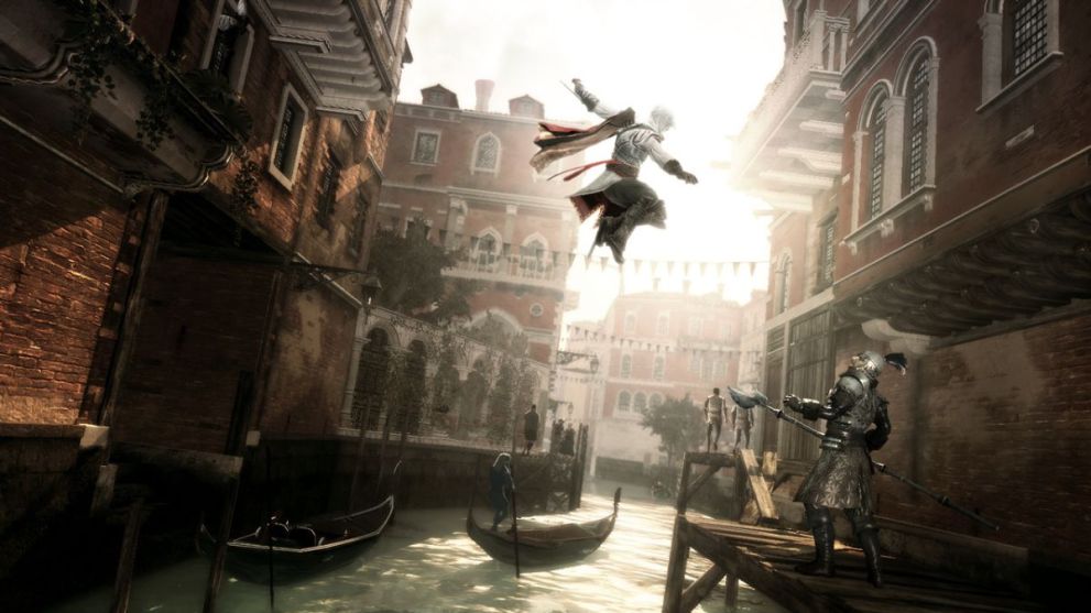 Ezio assassination in Assassin's Creed 2 Venice canals