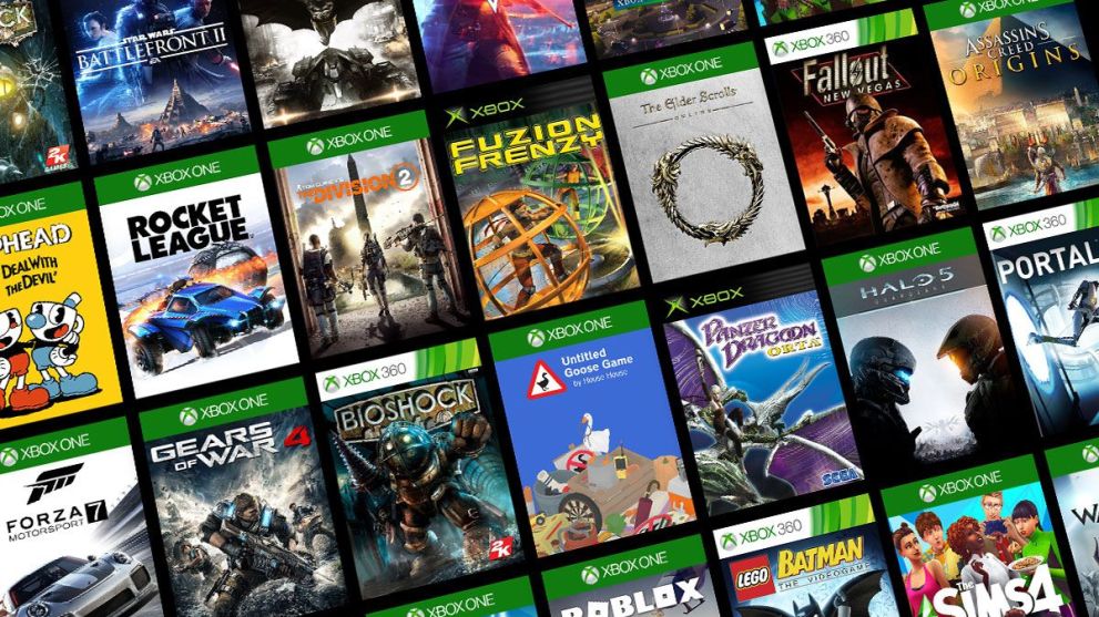 Backward compatibility titles for Xbox lined up with cover art shown
