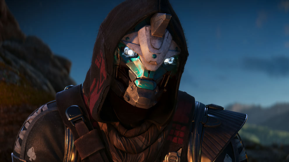 Destiny 2 close up of character looking into the camera