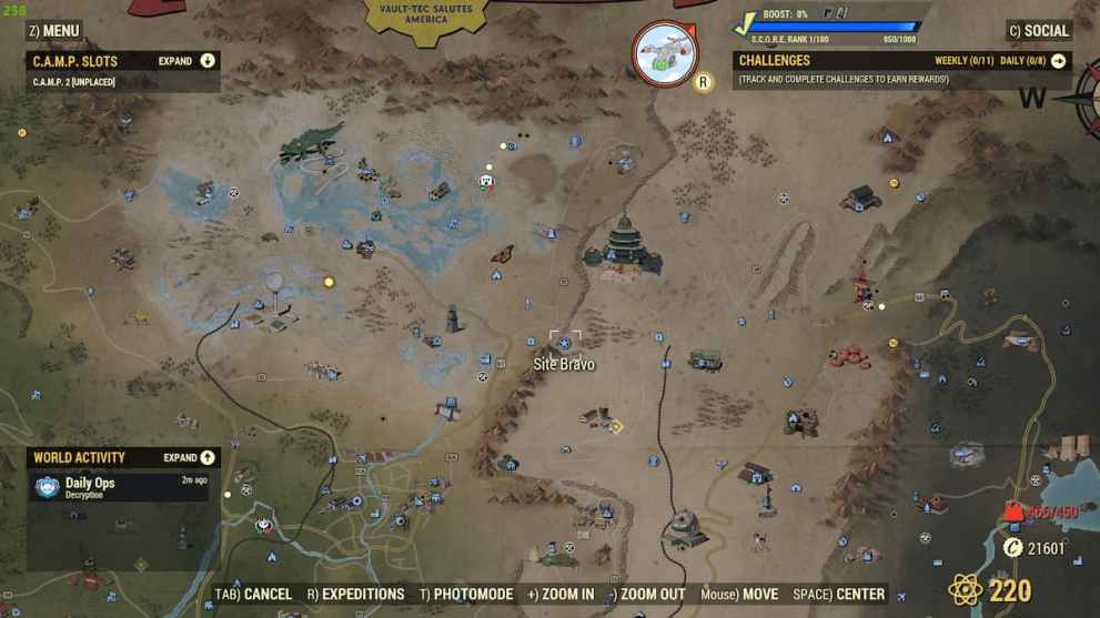 Fallout 76 Roboter Standort Site Bravo