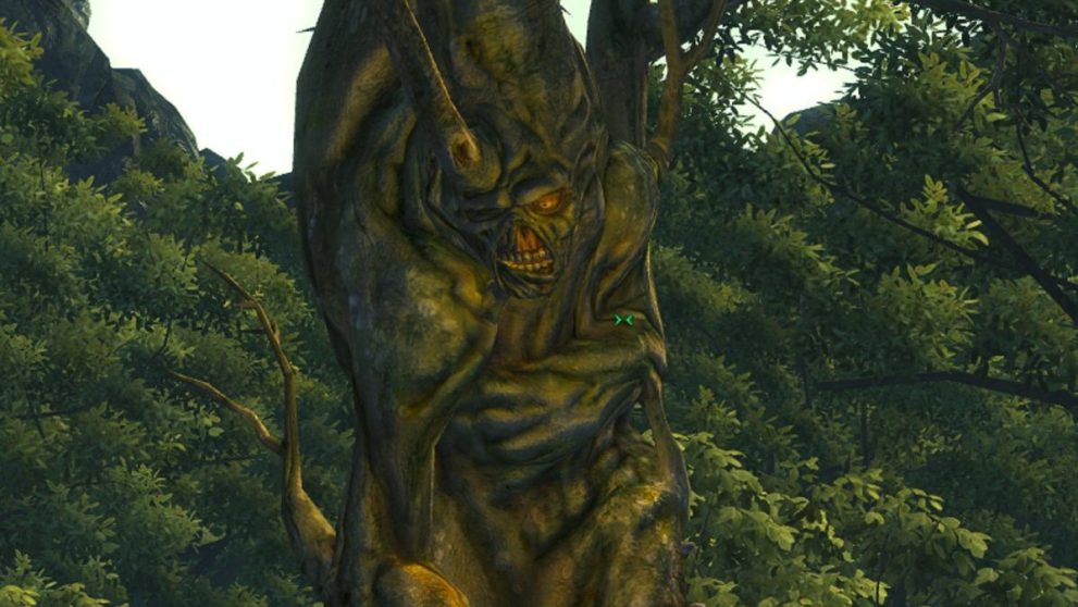 Image of ghoul Harold in his tree transformation from Fallout.