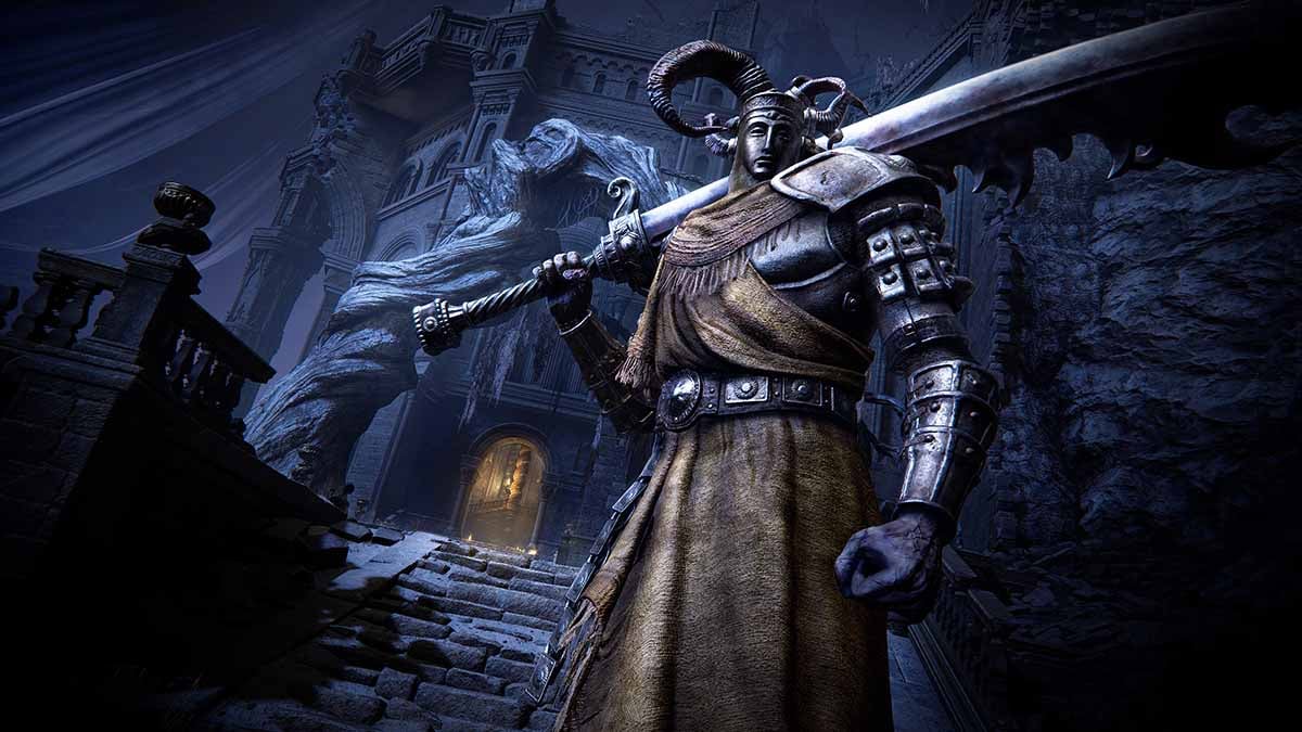 Shadow of the Erdtree Key Art of Great Sword Horned Knight (Best Area Order for Progression)