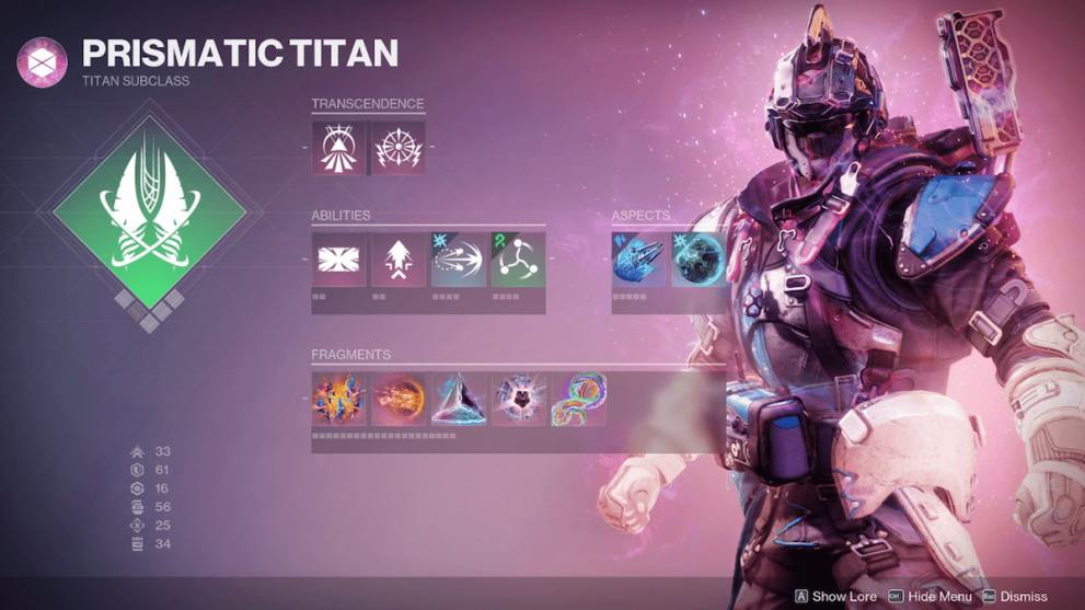 The Titan prismatic subclass