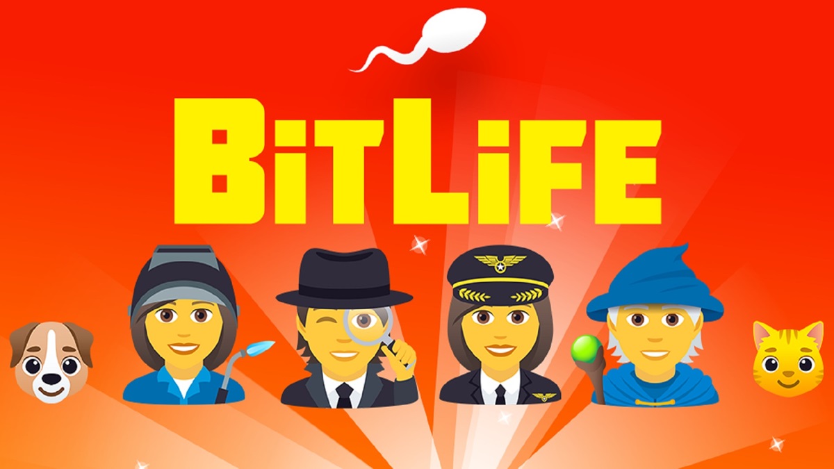 How to cure high blood pressure in BitLife - game logo with characters beneath