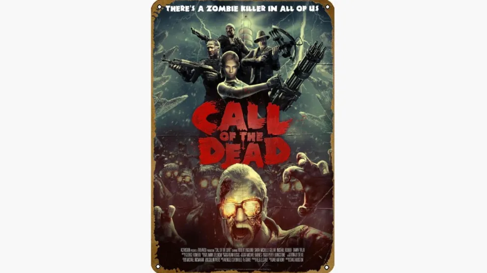 call of the dead tin sign