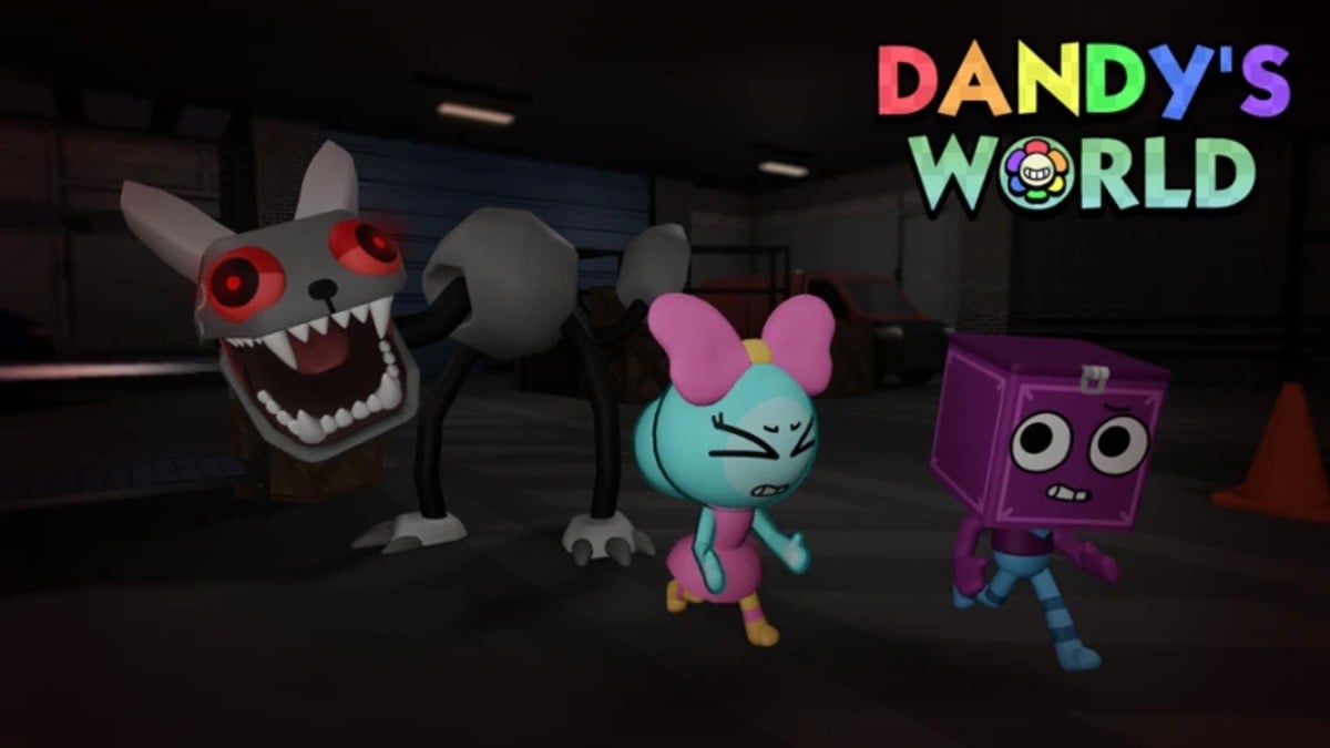 A group of colorful characters in Dandy's World.