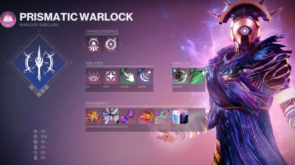 Destiny 2 Best Prismatic Warlock Builds In The Final Shape: The setup for the PvP prismatic warlock build.