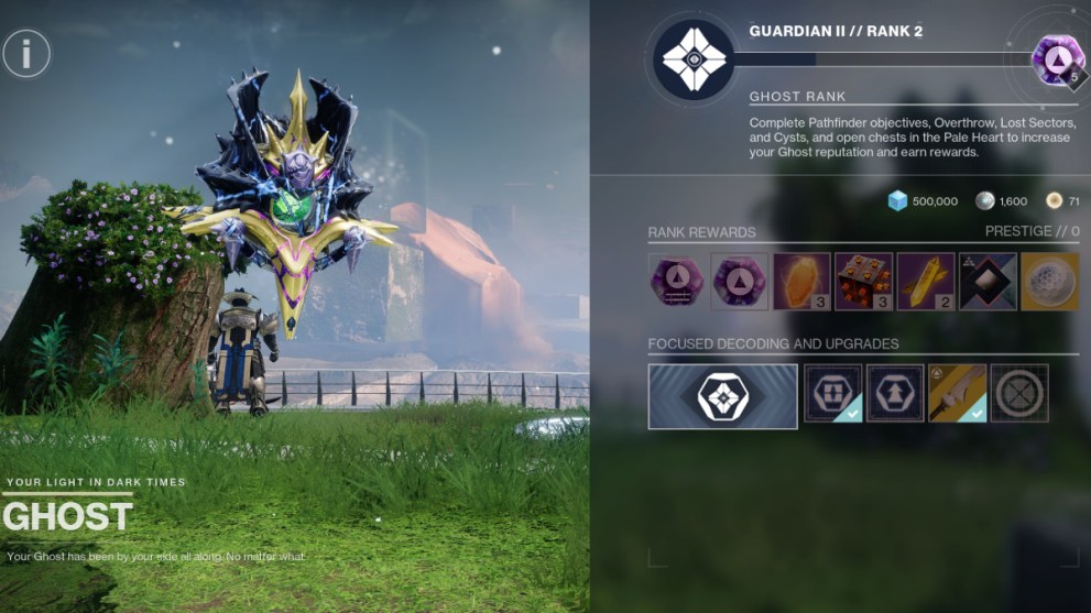 Destiny 2 Transcendent - How To Get The Final Shape Title Explained: Ghost vendor screen.