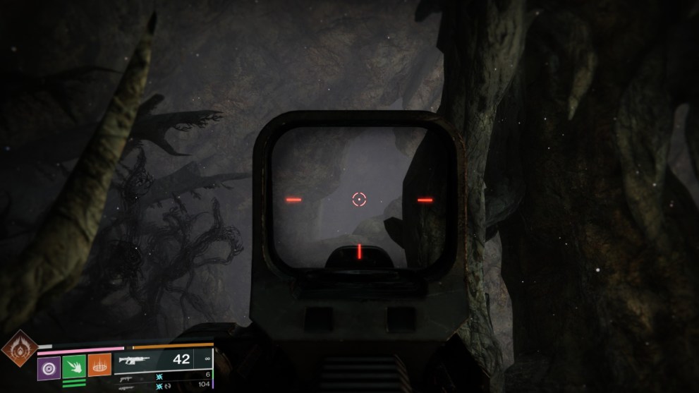 Destiny 2 All Traveler’s Visions locations in The Pale Heart: The cavern hiding Vision 5 inside of it.