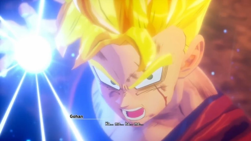 Gohan looking angry in Dragon Ball Legends.