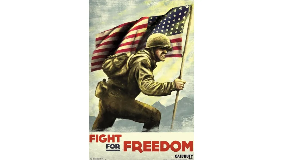 fight for freedom WWII poster call of duty