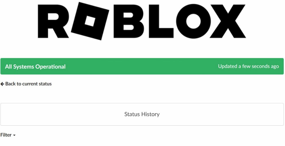 Server status check website for Roblox