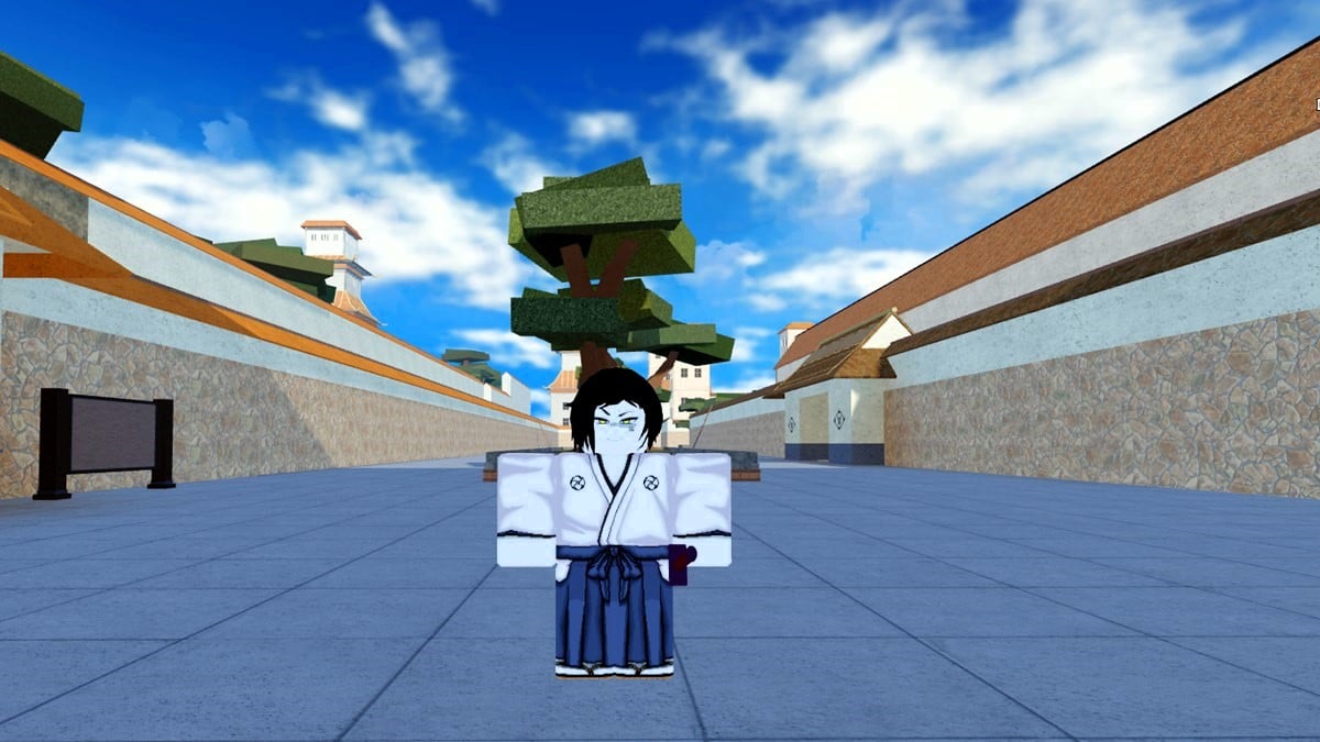 How to Get God's Prize in Type Soul - Roblox character in a Japanese town in Type Soul